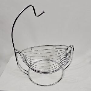 Chic Stainless Steel Fruit Holder with Hook